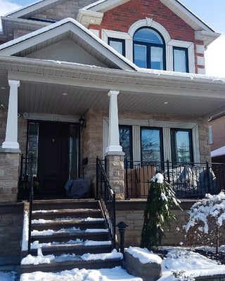 Installing Column Wraps in Cold Weather