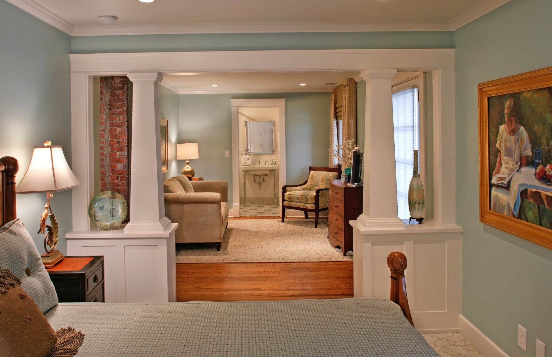 Stunning Textured Wood Decorative Columns image