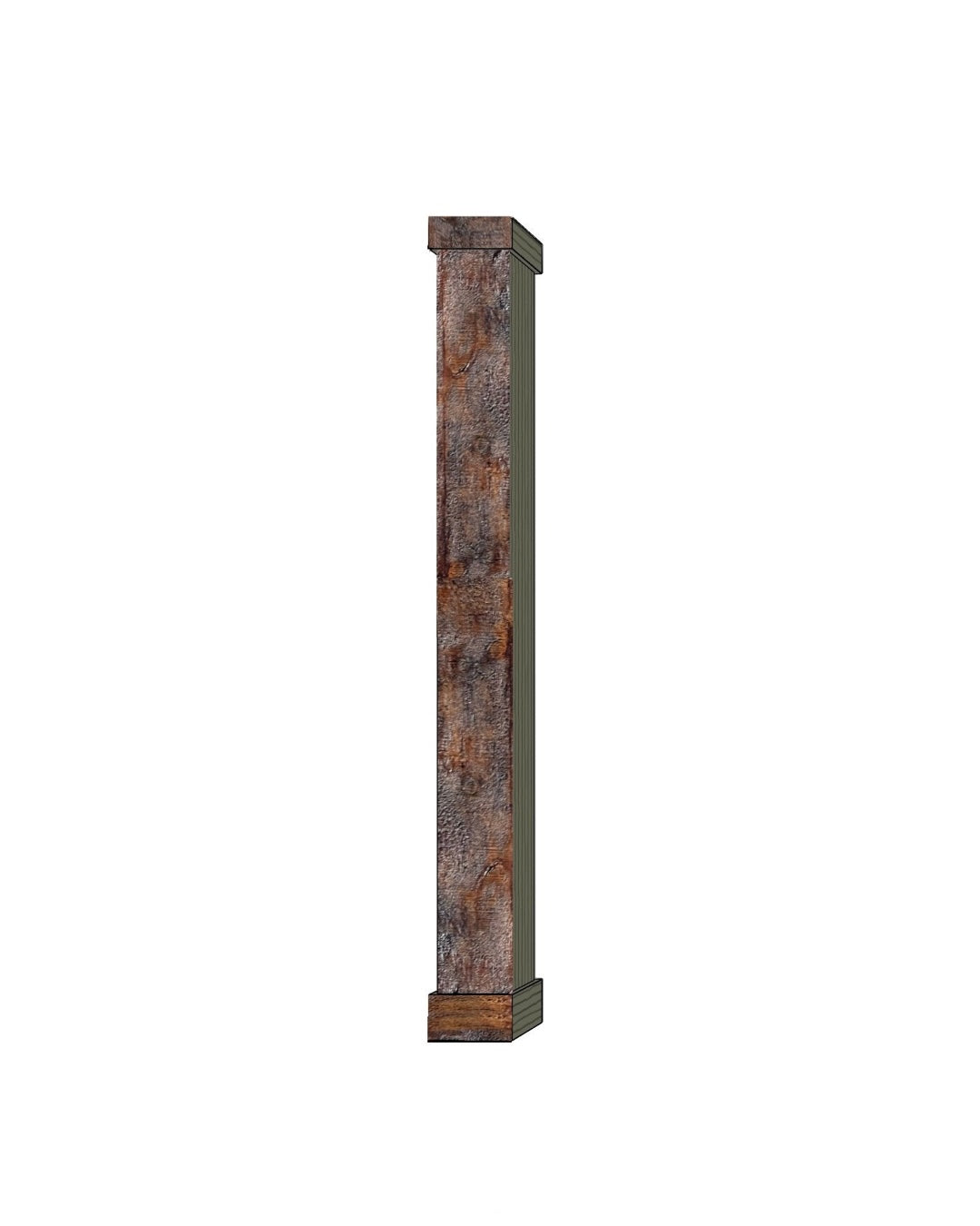 Faux Barn Wood Column Wrap 10
