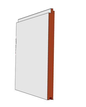 10" Nickel Gap Raw MDF Plank - Tongue & Groove