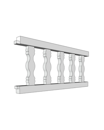 10" Victorian Porch Spandrel