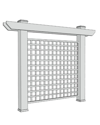 Outdoor Privacy Screen - 10 ft Single Panel