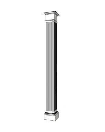 Column Covers Two Part PVC Column Wraps - Column Covers - Post Covers – Elite Trimworks ...