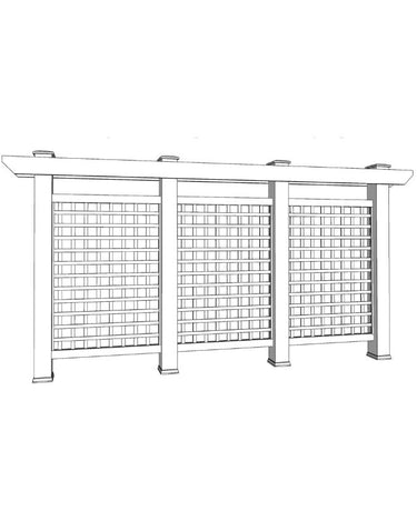 wooden trellis privacy screen Outdoor Privacy Screen