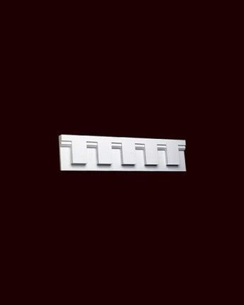 5 1/2" Polyurethane Dentil Fascia Exterior Molding 10ft
