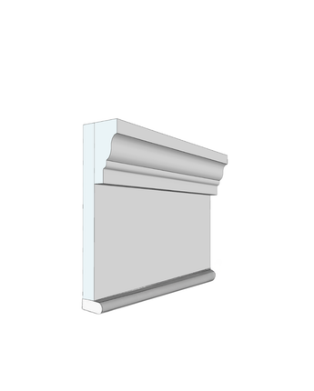 6" PVC Rams Crown Header