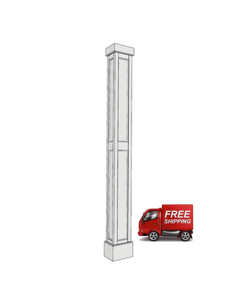8" RECESSED PVC Column Wrap Kit