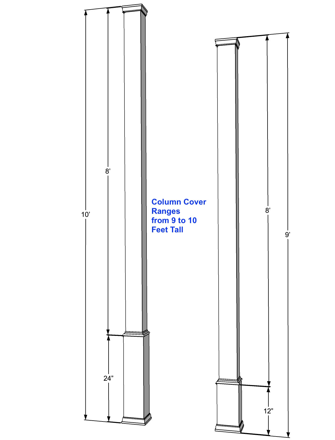 Porch Post Covers | Post Wraps | PVC Column Covers – Elite Trimworks ...