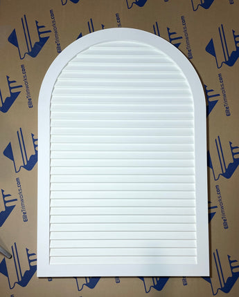 Arched Vertical Rectangular Louver - Craftsman Style