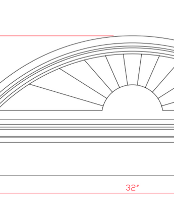 Combination Sunburst Crosshead 32" to 68"