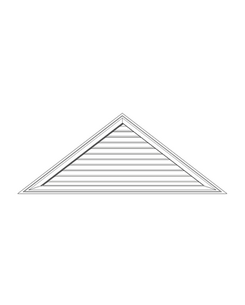 Decorative Triangular Louver with Brick Mould