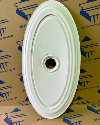 Extra Large Smooth 24" x 48" Oval Ceiling Medallion