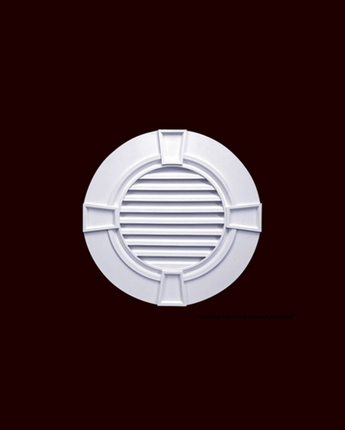 Functional Full Round Louver & Keystones 30" or 36"