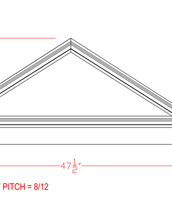 Austin Pediment 47-1/2"