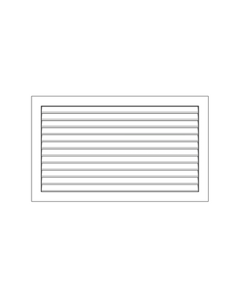 Horizontal Rectangular Louver - Craftsman Style