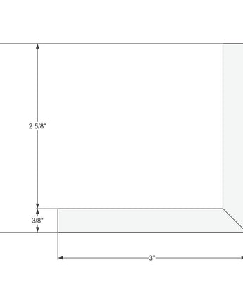 PVC Outside Corner 3"