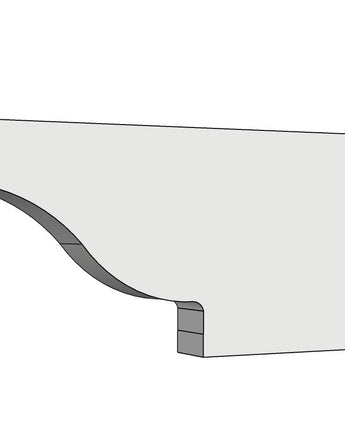 8" PVC Pergola Rafter - Spartan Tail Cut