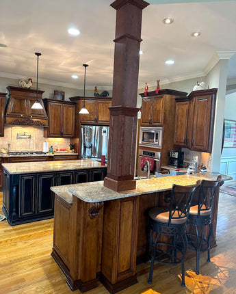 Square, Hardwood HALF Panelled Column