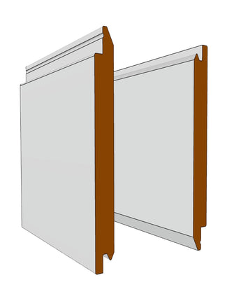 6" T&G, V-Groove or Nickel Gap - Reversible in ⅝" MDF