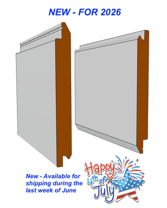 6" T&G, V-Groove or Nickel Gap - Reversible in ⅝" MDF