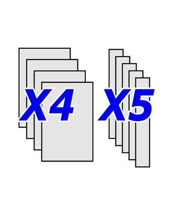 Flat Wainscot Panel & Stile Pack for Stairs