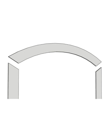 Arched PVC Window Trim 3/4"