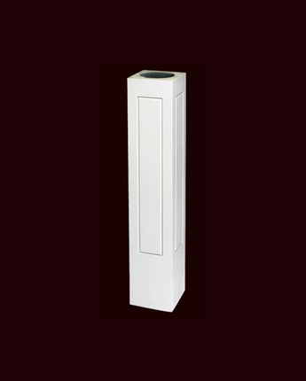 Corner Routed Panel Newel Post , 8”