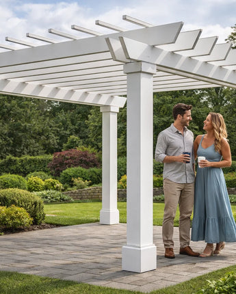 10" PVC Pergola Rafter - Craftsman Tail Cut