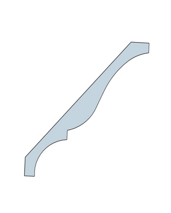 PVC Crown Moulding 6"