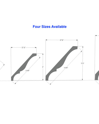 PVC Crown Moulding 3"