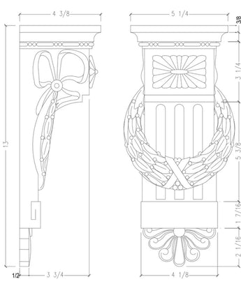 Wall Bracket 13"