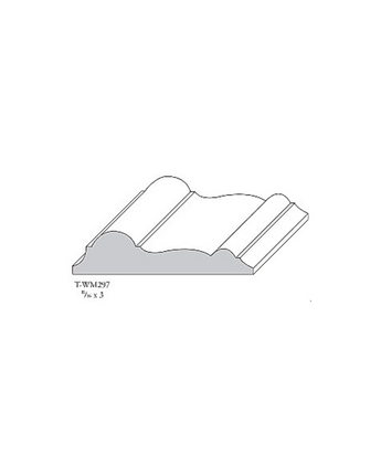 Flexible Chair Rail 3"
