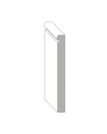 Flexible 5-1/4" Modern Designer Baseboard