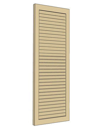 Premier Faux Louvered Shutter (Pair)- Single Panel
