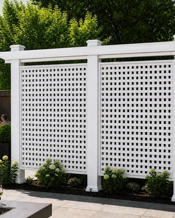 Outdoor Privacy Screen - 12 ft Two Panel