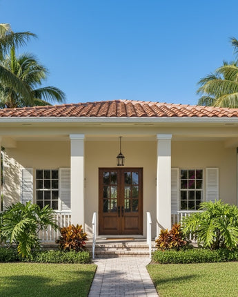 Contractor Solid Louvered Shutters - PVC (Pair)- Two Equal Panels
