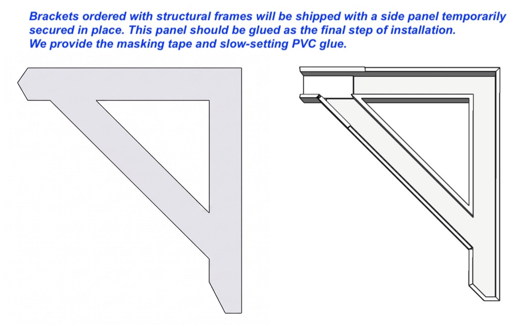 Panel Frame Bracket Woodbridge Structural Bracket – Elite Trimworks Corporation