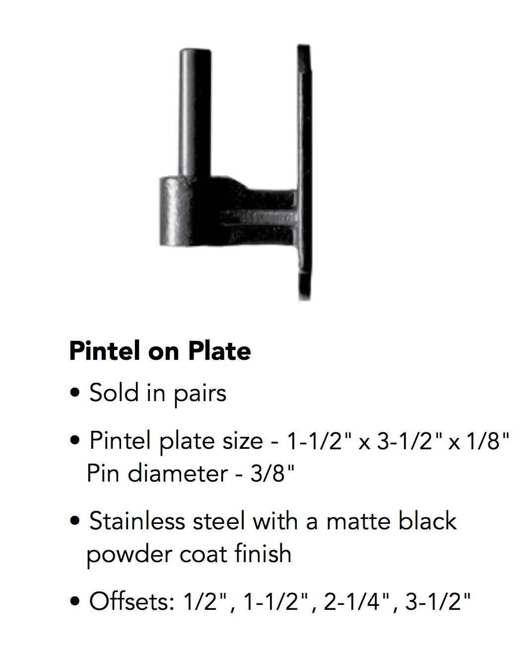 Pintel on Plate – Elite Trimworks Corporation