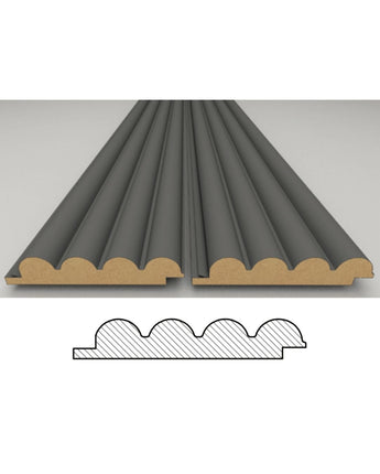 Pre-finished 3D Reeded Wall