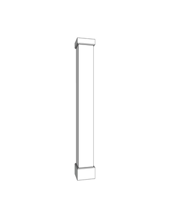 10" Square Fiberglass Column