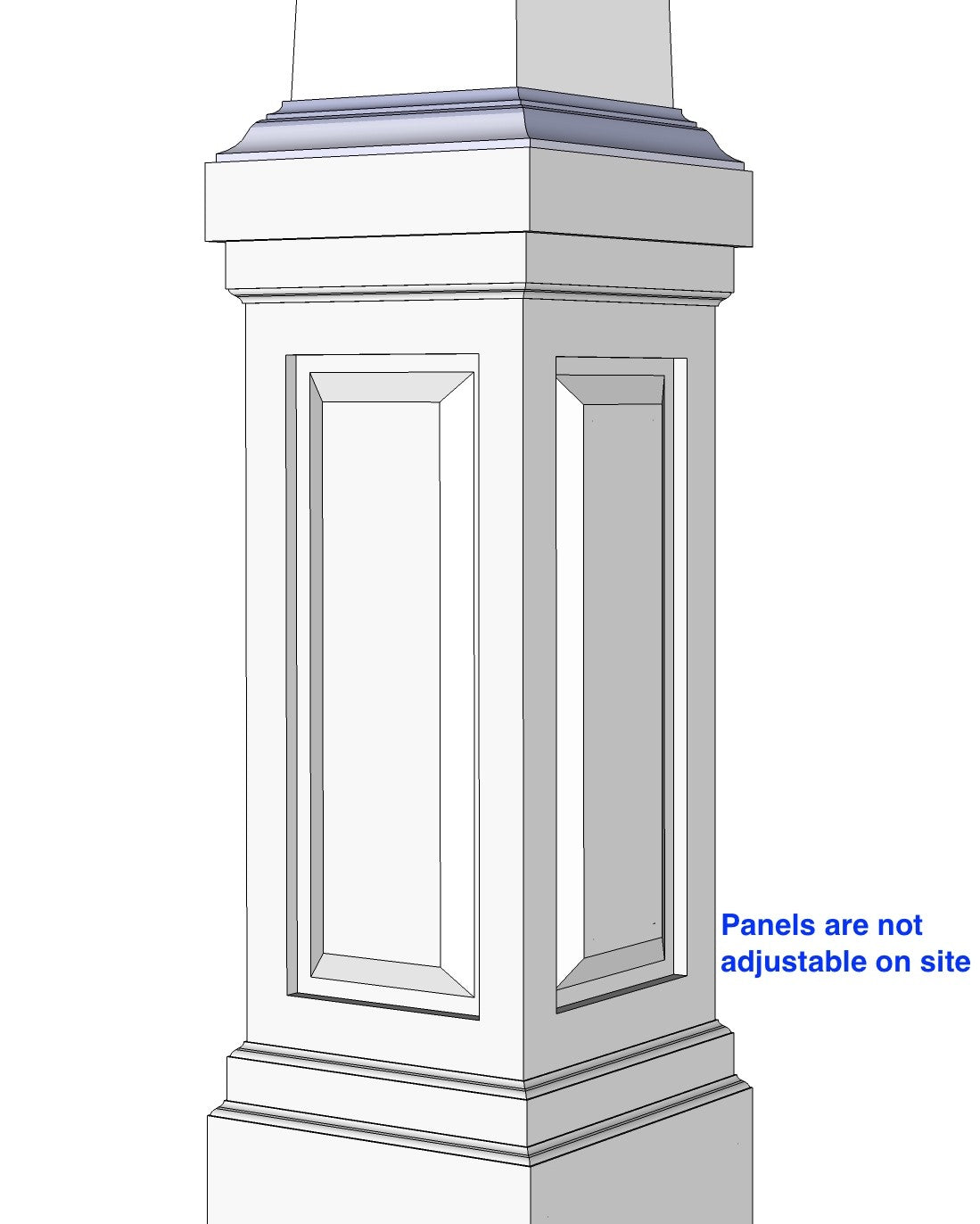 Craftsman | Raised Panel Combination Column – Elite Trimworks Corporation