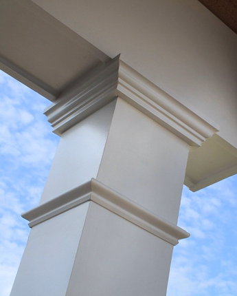 PVC Square Georgian Capital & Astragal Set