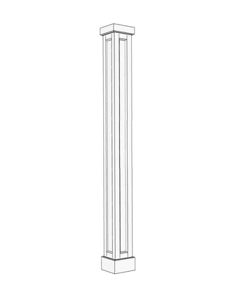 8" Recessed Fiberglass Column