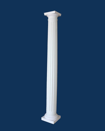 10" FLUTED, Round, Tapered, FRP Column