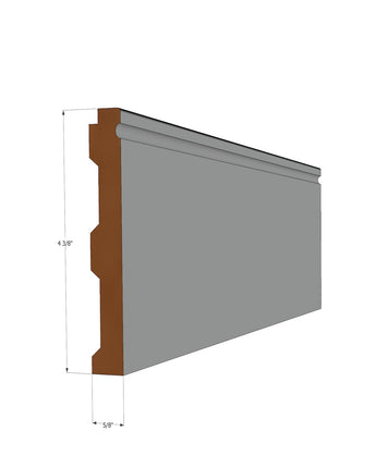 Upper Rail for Shaker and Board & Batten Wainscoting