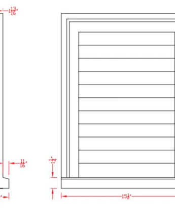 20" Decorative Gable Louver