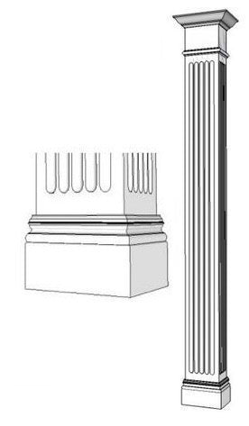 Interior Columns - Decorative Wood Columns – Elite Trimworks Corporation