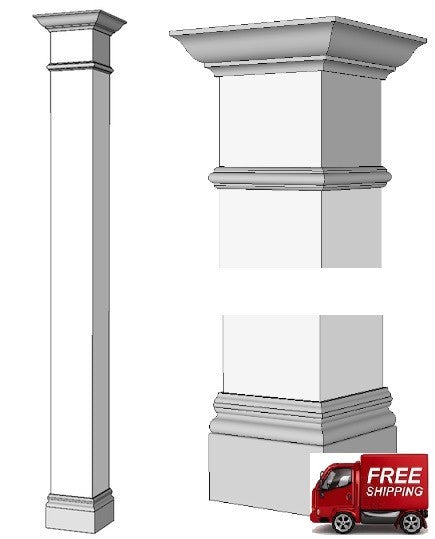 Square, MDF Column 8
