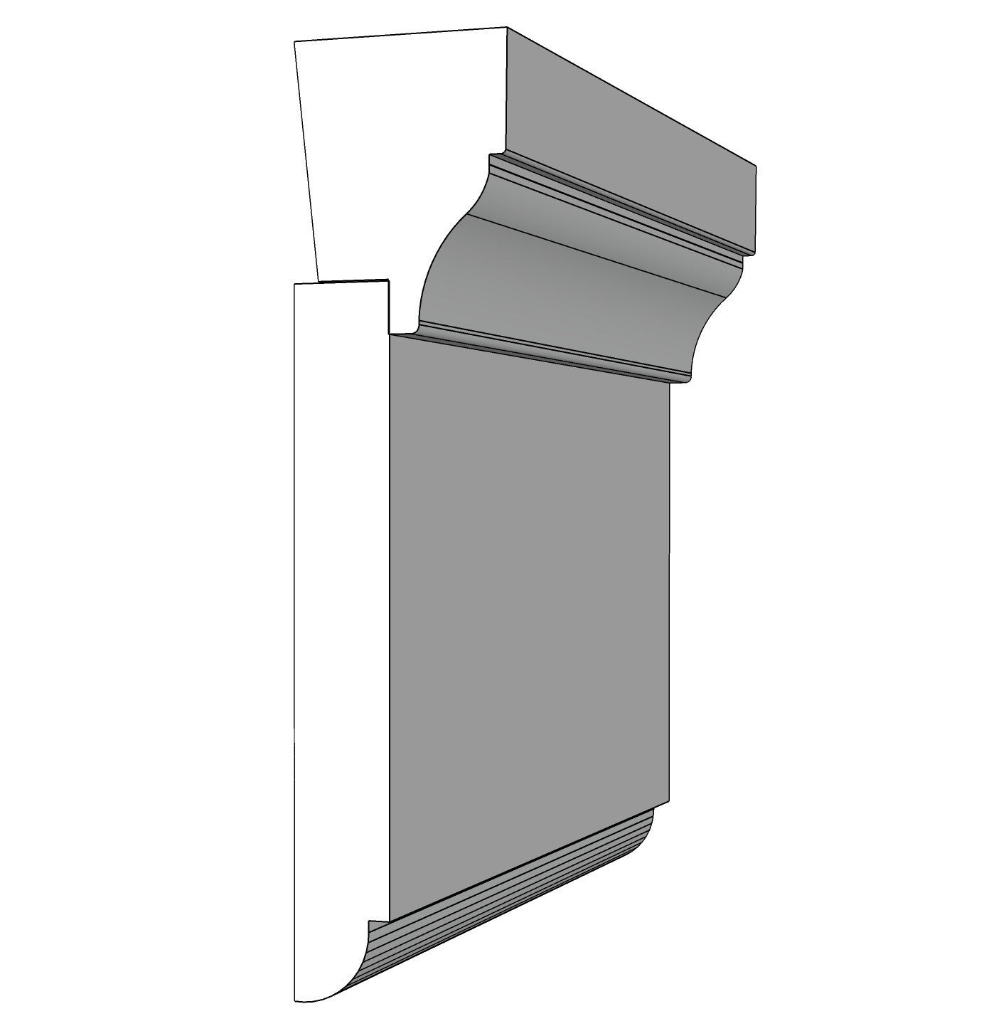 Pan Casing Panel Two-Piece Casing - PVC – Elite Trimworks Corporation