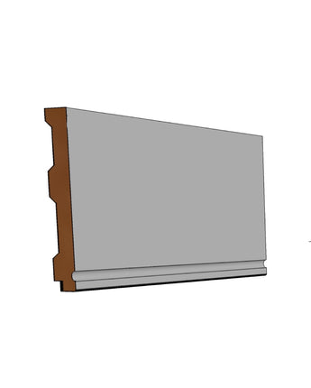 Wooden panel with a white background